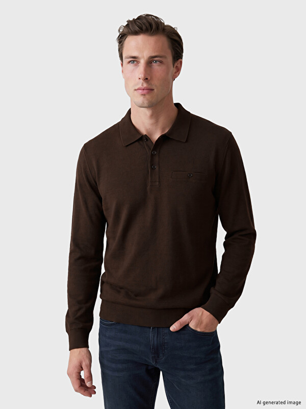 LCWAIKIKI Classic Polo Collar Men's Sweatshirt