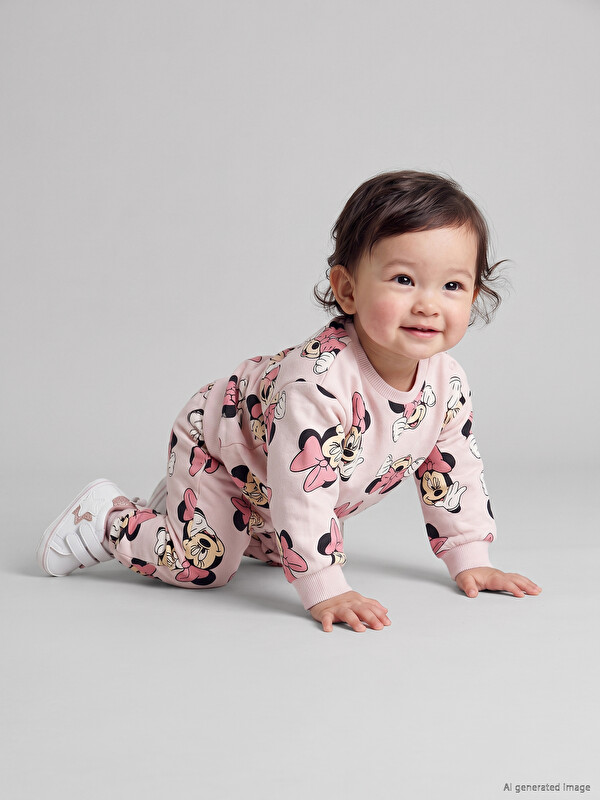 LCW baby Minnie Mouse Kız Bebek Eşofman Takım