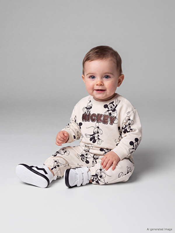 LCW baby Mickey Mouse Baskılı Erkek Bebek Takım
