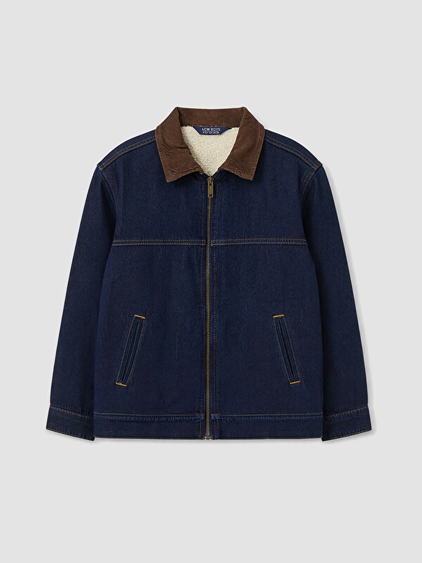 LCW Kids Kadife Yaka Erkek Çocuk Jean Mont