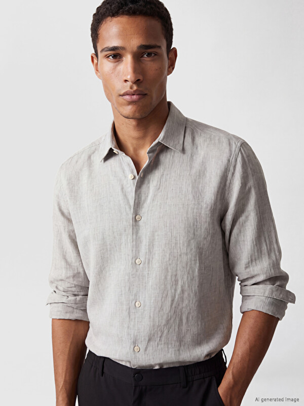 LCW Vision Regular Fit Dobby Men's Shirt