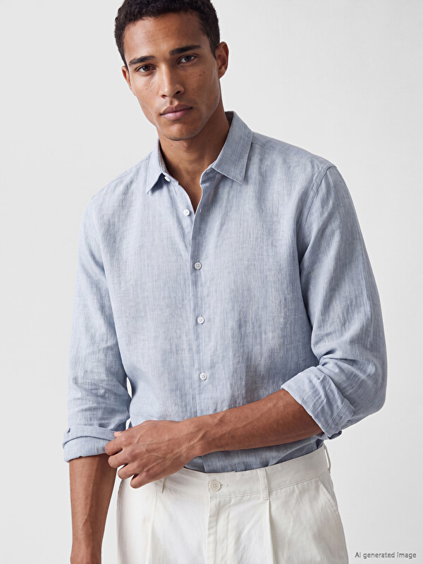 LCW Vision Regular Fit Dobby Men's Shirt