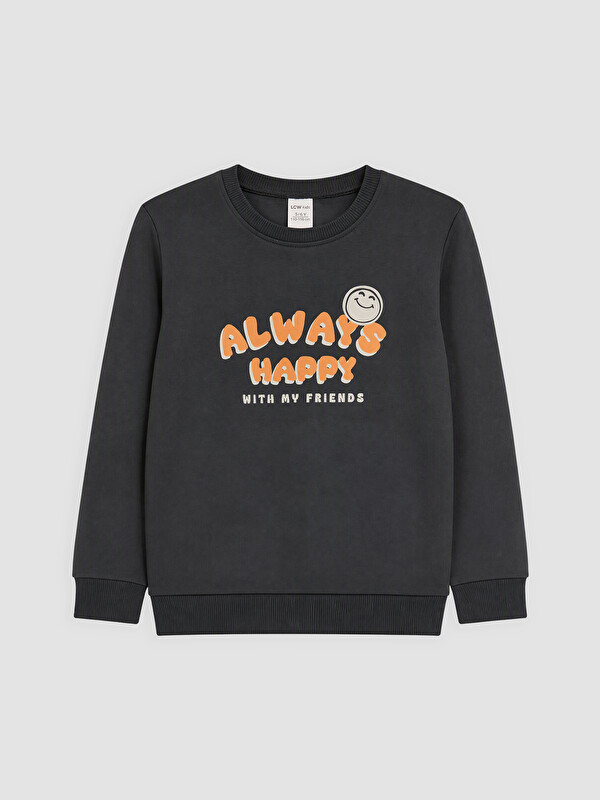 LCW Kids Baskılı Erkek Çocuk Sweatshirt