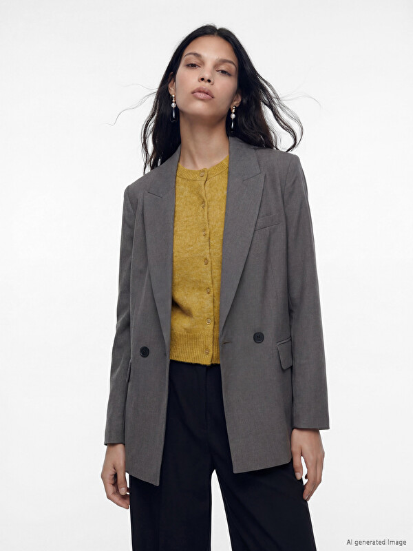 LCW Vision Woman Grey Jacket