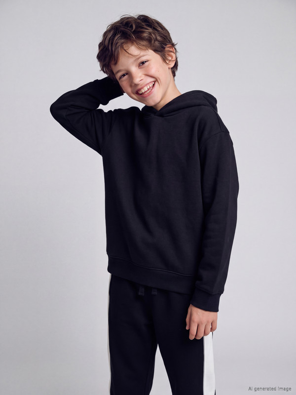 LCW Kids Sweat-shirt à capuche à manches longues pour garçon