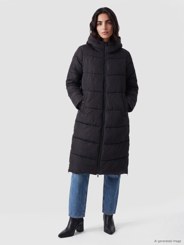 LCW Vision Hooded Oversize Women's Puffer Coat
