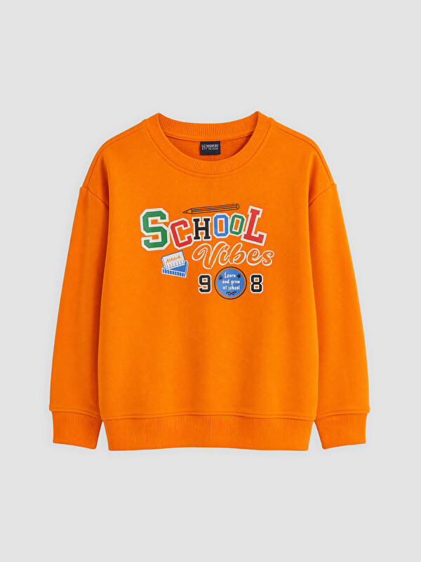 LC WAIKIKI Bisiklet Yaka Erkek Çocuk Sweatshirt