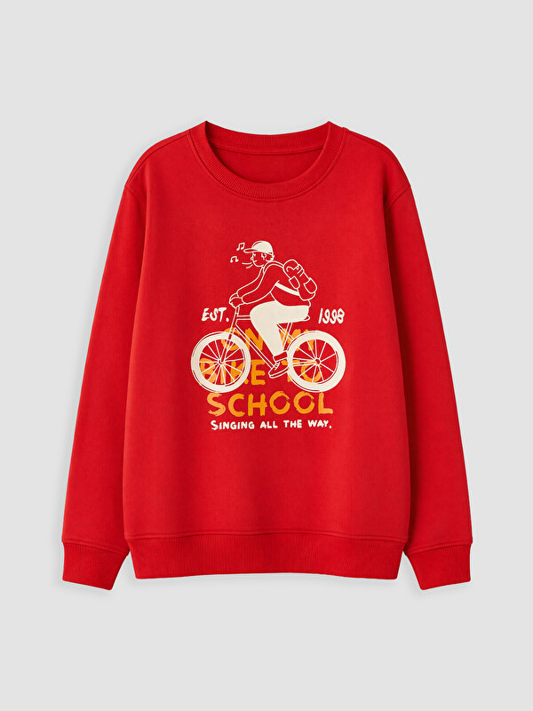 LC WAIKIKI Baskılı Erkek Çocuk Sweatshirt