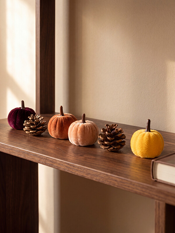 LCW HOME Pumpkin Figured Decorative Object Set 6-piece