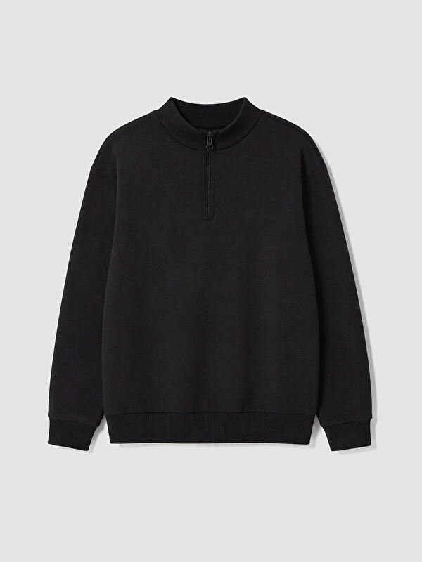 LCW ECO Dik Yaka Erkek Çocuk Sweatshirt