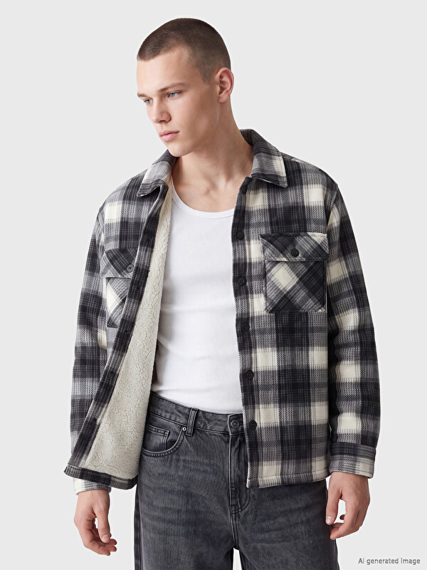 XSIDE Mann Schwarz Overshirt