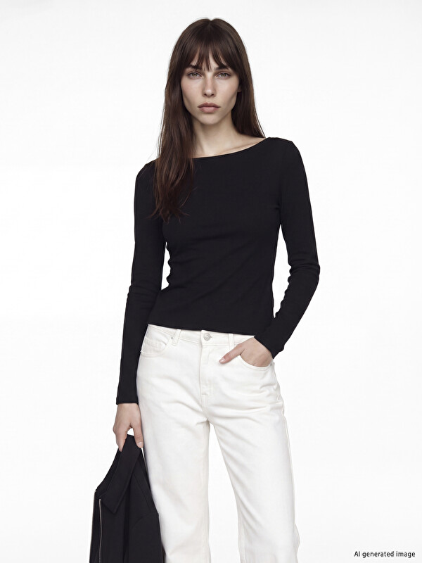 LCW Vision Body à encolure bateau pour femme