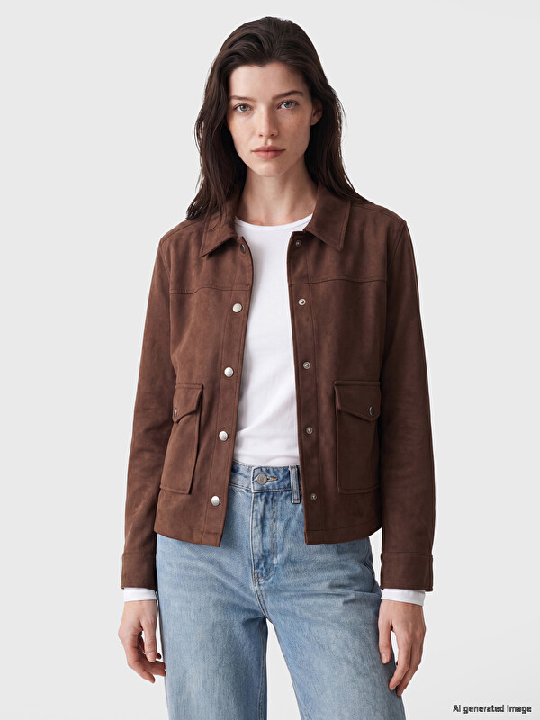 LCW Comfort Әйелдер Қоңыр Пиджак