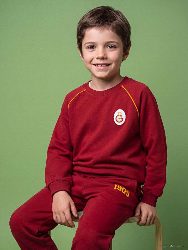 LCW Kids Galatasaray Nakışlı Erkek Çocuk Sweatshirt