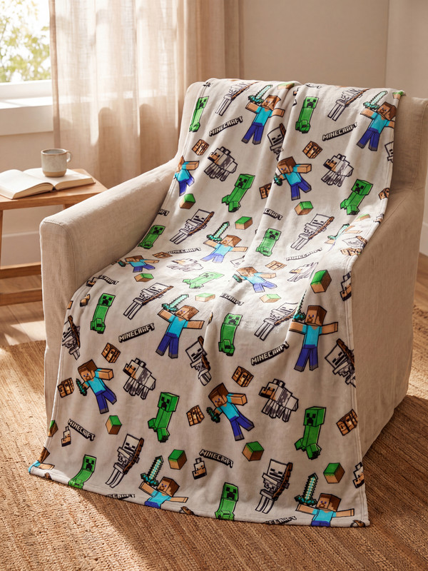 LCW HOME Minecraft Baskılı TV Battaniyesi 100x150 Cm