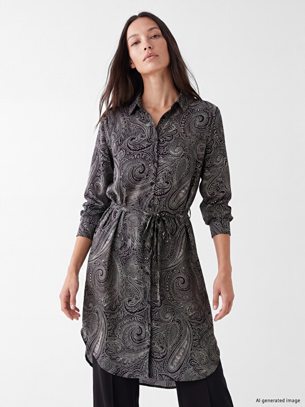 LCWAIKIKI Classic Shawl Patterned Women's Shirt Tunic