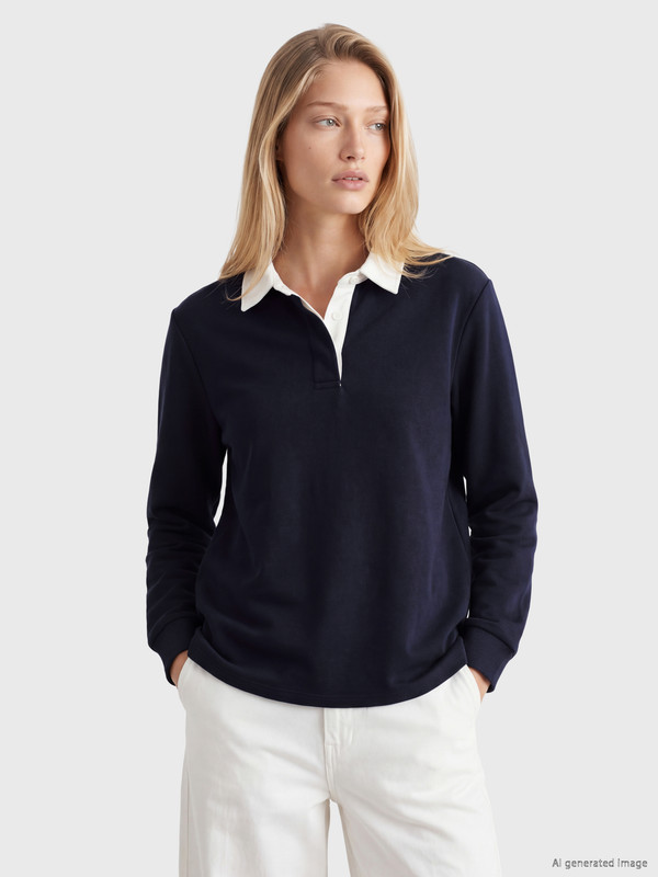 LCW Vision Hanorac Gros cu Guler Polo pentru Femei