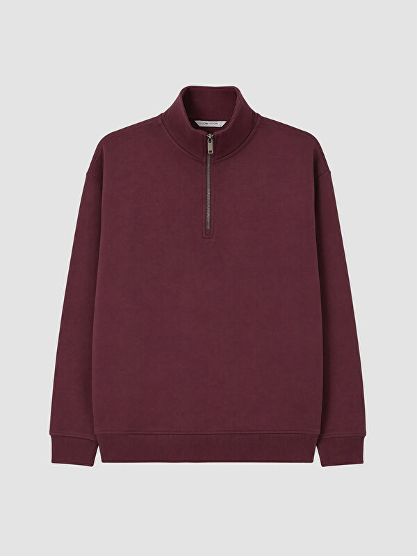 LCW Vision Mock Neck Men's Thick Sweatshirt