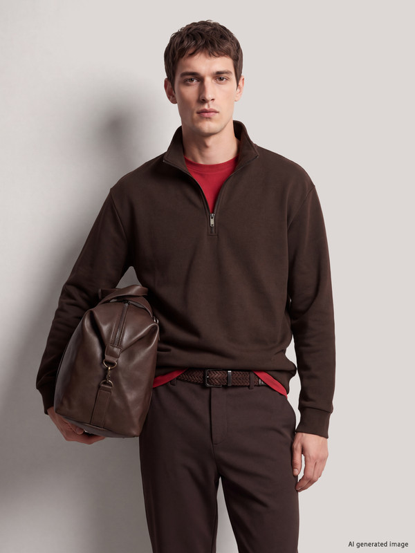 LCW Vision Mock Neck Men's Thick Sweatshirt