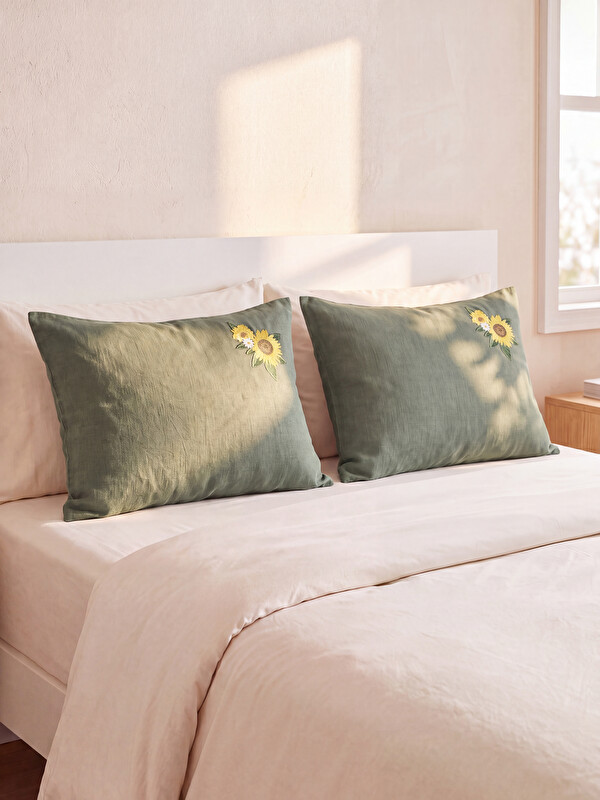 LCW HOME Cvjetno vezeni jastučnica 50x70 cm pakiranje od 2 komada