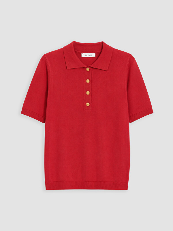 LCW EVERYDAY Polo Collar Women's Knitwear Sweater
