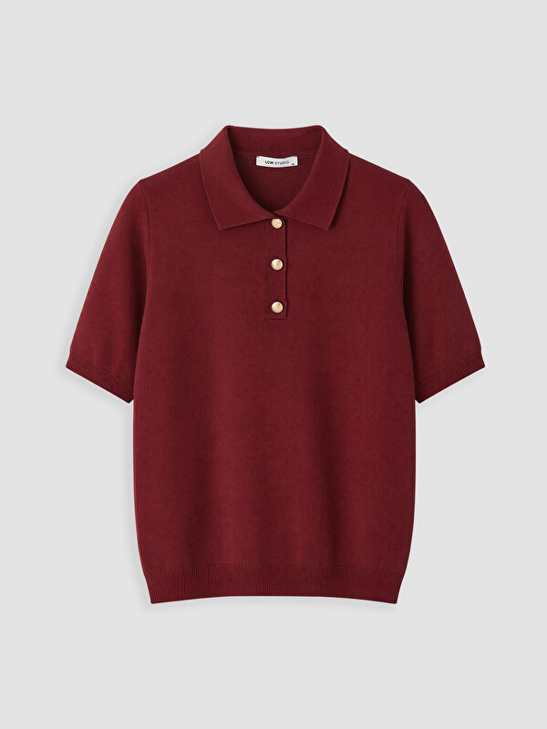 LCW EVERYDAY Polo Collar Women's Knitwear Sweater