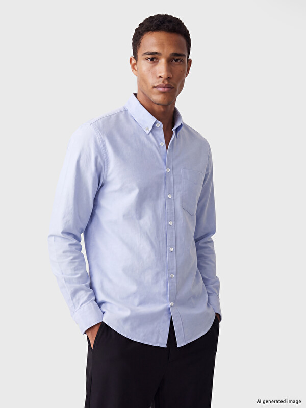 LCW Vision Regular Fit Oxford Erkek Gömlek
