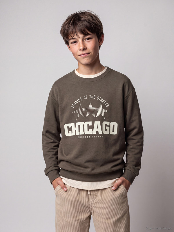 LCW Kids Bluzë me stampim Chicago për djem