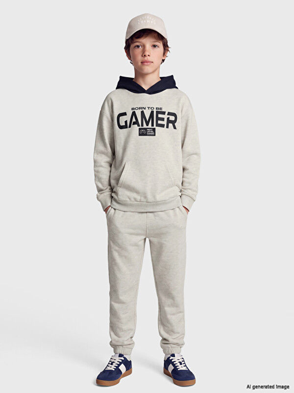 LCW Kids Hooded Boys' Tracksuit Set