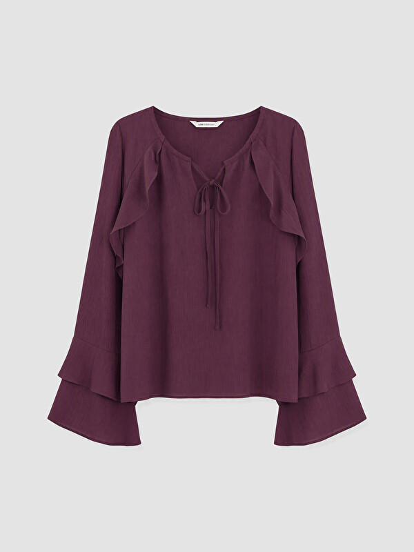 LCWAIKIKI Classic Woman Plum Blouse