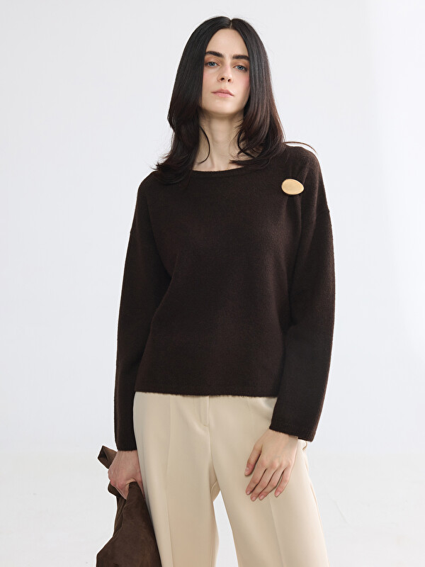 LCWAIKIKI Classic Crew Neck Women's Knitwear Sweater