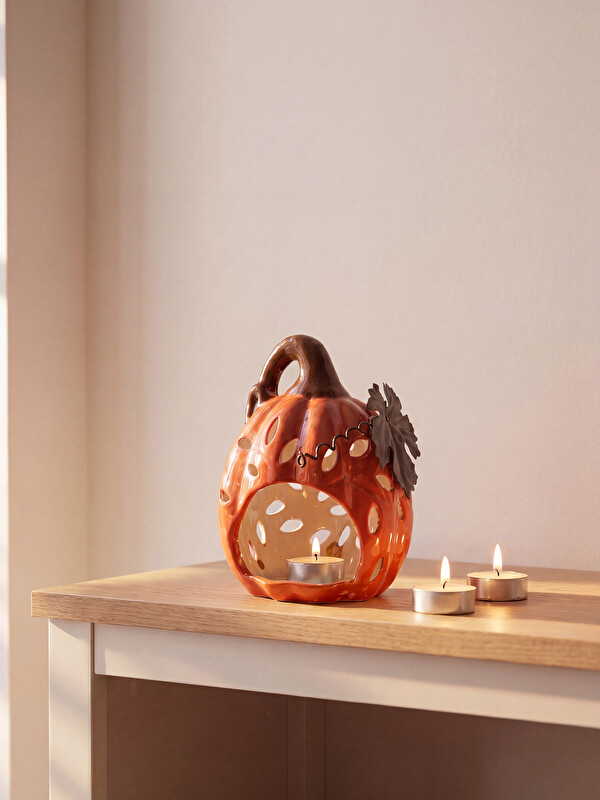 LCW HOME асқабақ шам салғыш 9 см