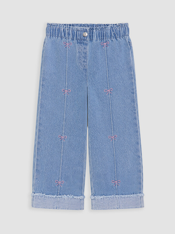 LCW baby Wideleg Embroidered Girls' Jeans