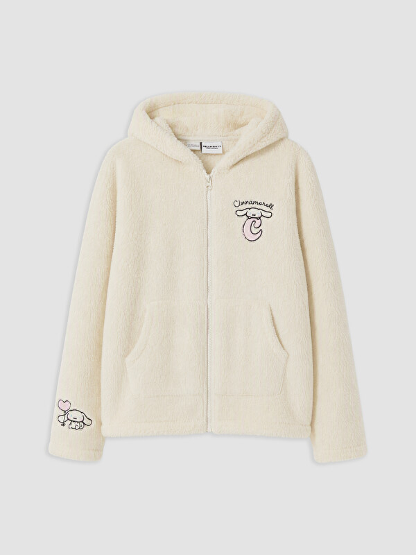 LCW Kids Cinnamoroll Nakışlı Kız Çocuk Pelüş Sweatshirt