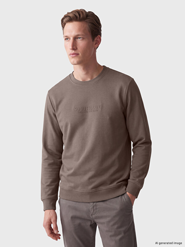 SOUTHBLUE Crew Neck Printed Men's Sweatshirt
