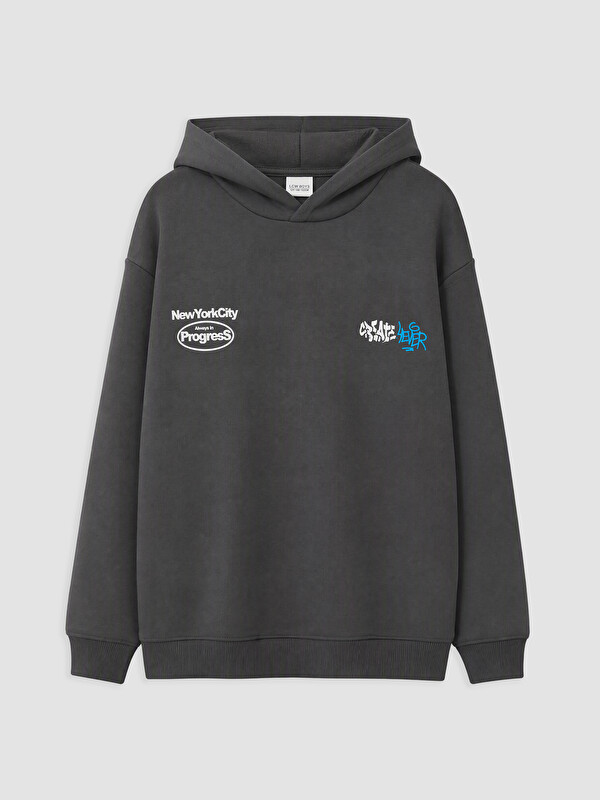 LCW Kids Baskılı Erkek Çocuk Kalın Sweatshirt