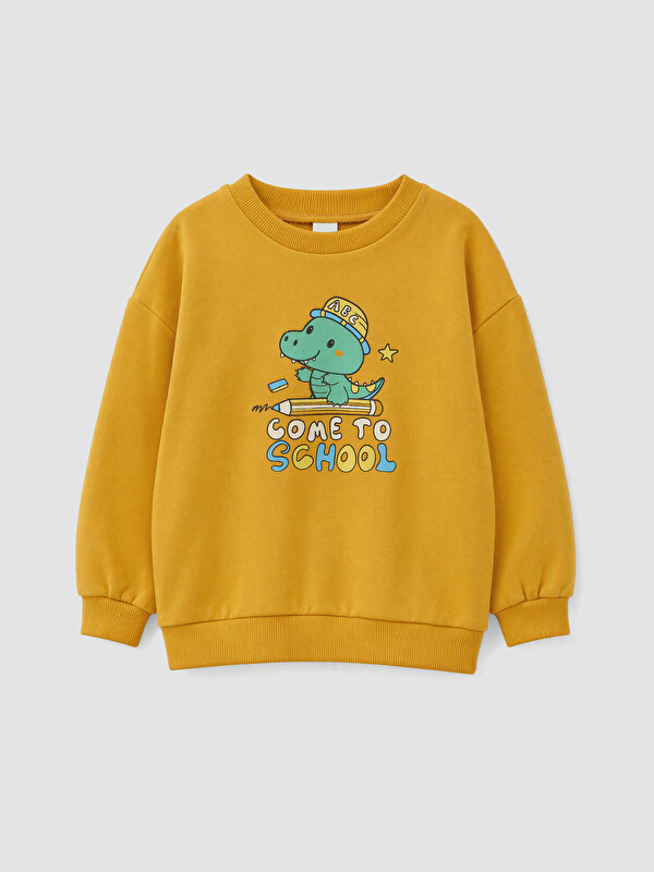 LCW Kids Baskılı Erkek Çocuk Sweatshirt