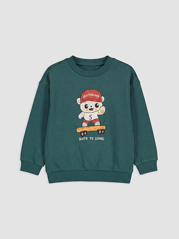 LC WAIKIKI Baskılı Erkek Çocuk Sweatshirt