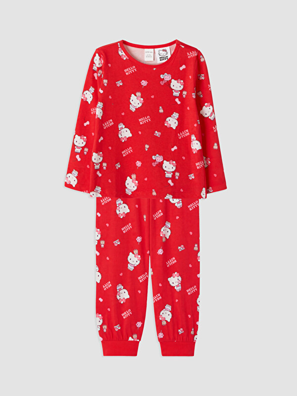 LCW Kids Girl Red Pyjama Set