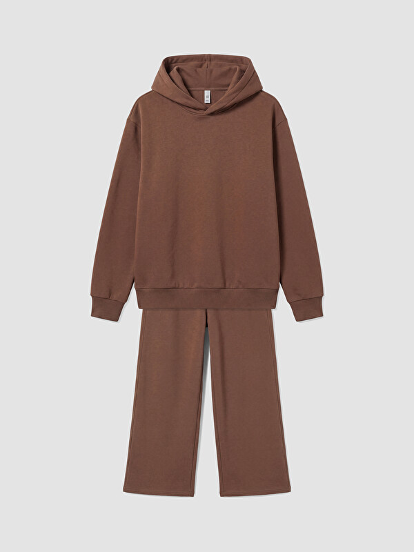 LCW Kids Hooded Girls' Thick Tracksuit Set