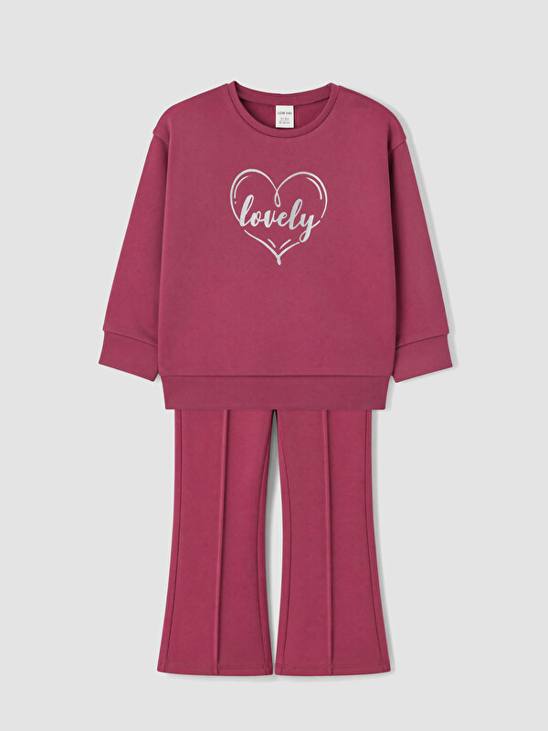 LCW baby Қыздар Қою Күлгін Свитшот