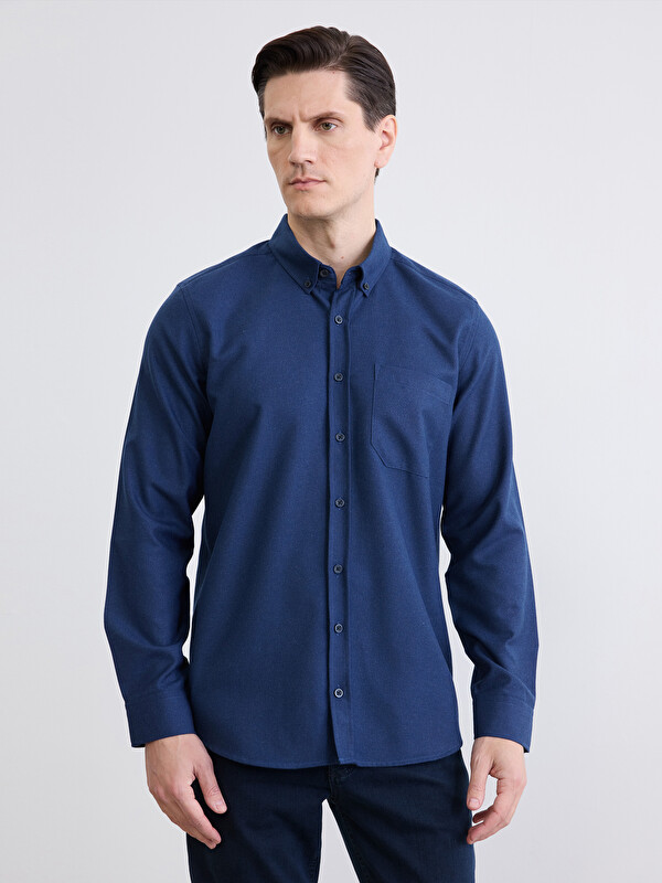 LCWAIKIKI Classic Regular Fit Gabardin Erkek Gömlek