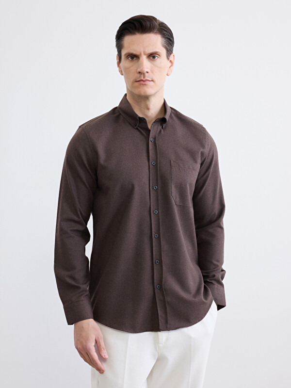 LCWAIKIKI Classic Regular Fit Gabardin Erkek Gömlek
