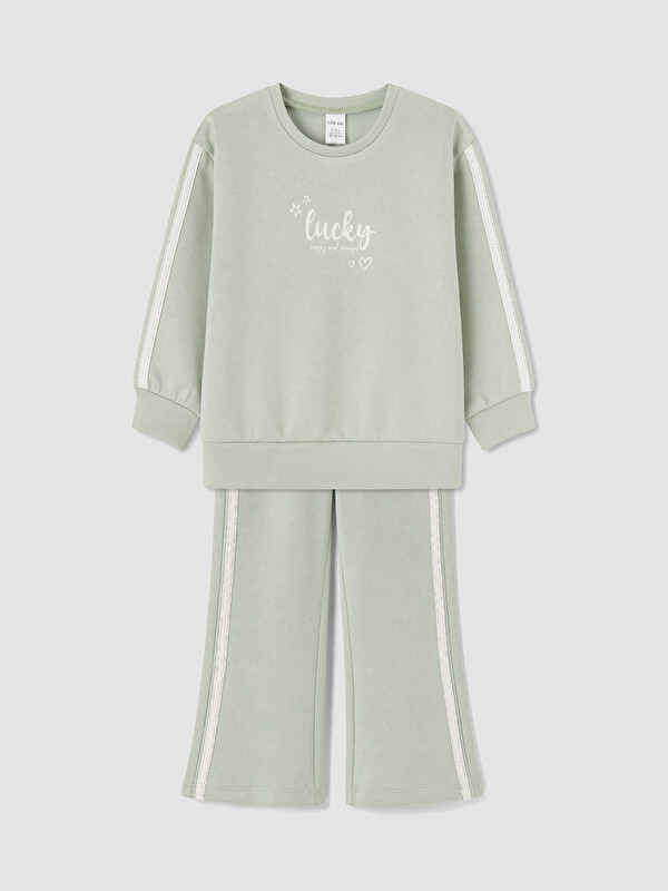 LCW baby Set Trening Imprimat cu Guler Rotund pentru Fete