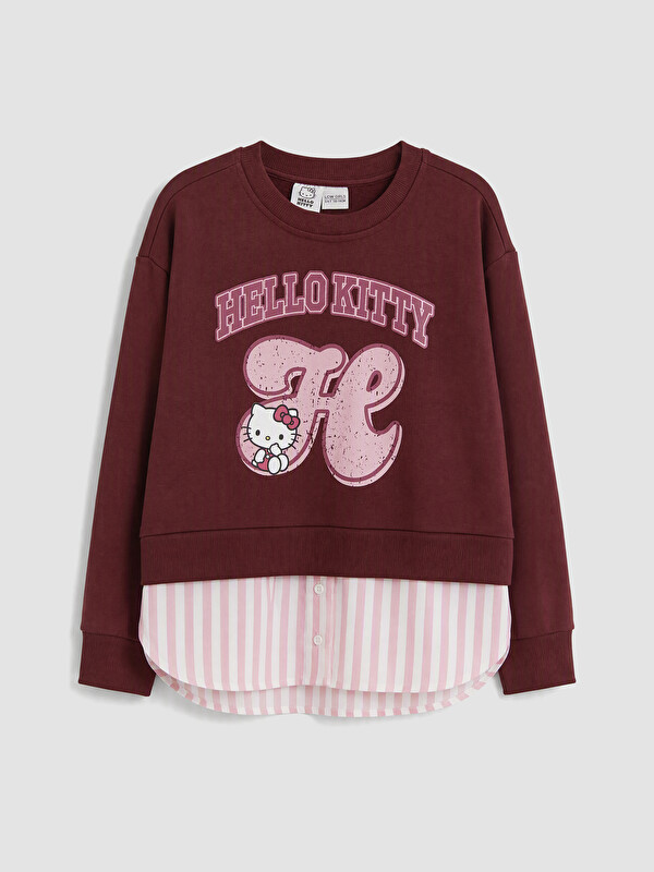 LCW Kids Girl Bordeaux Sweatshirt