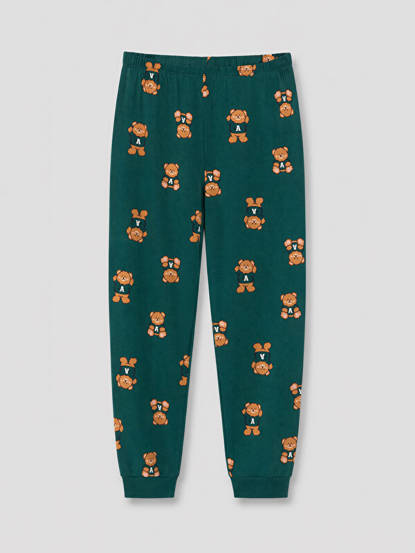LCW Young Beli Lastikli Desenli Kadın Jogger Pijama Alt