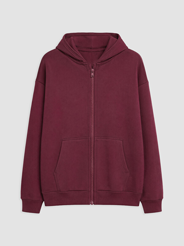 LCW Kids Hooded Girls' Zip-Up Sweatshirt