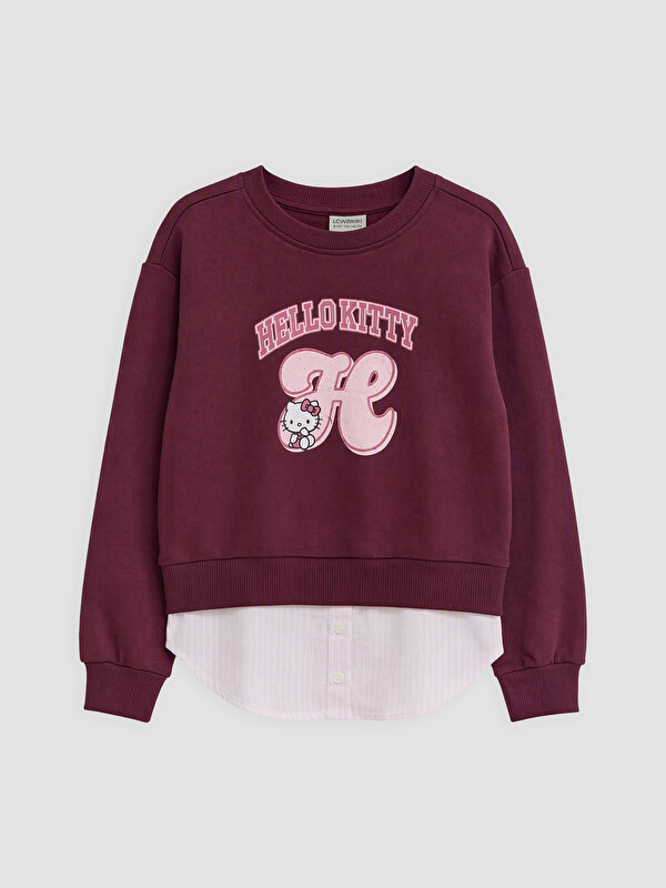 LCW Kids Girl Bordeaux Sweatshirt