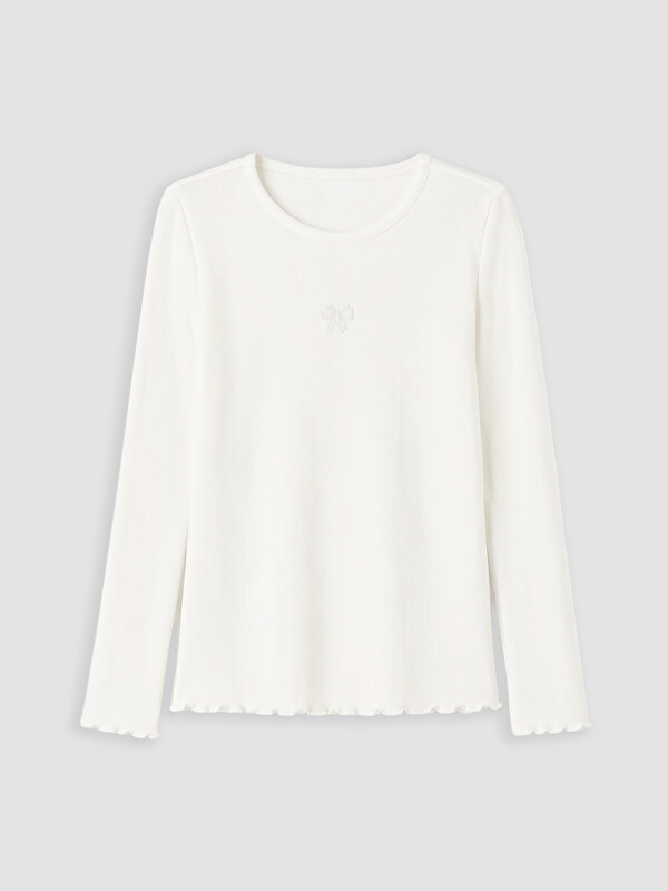 LCW Kids Girl White T-Shirt