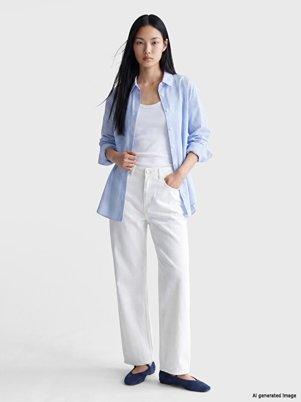 XSIDE Striped Oversize Oxford Women's Shirt